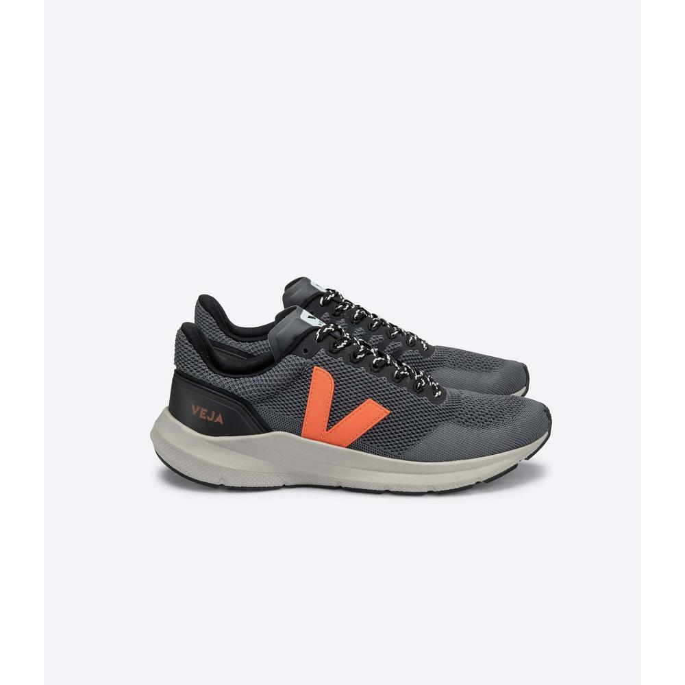 Men\'s Veja MARLIN LT V KNIT Running Shoes Orange/Black | SG 148XYU